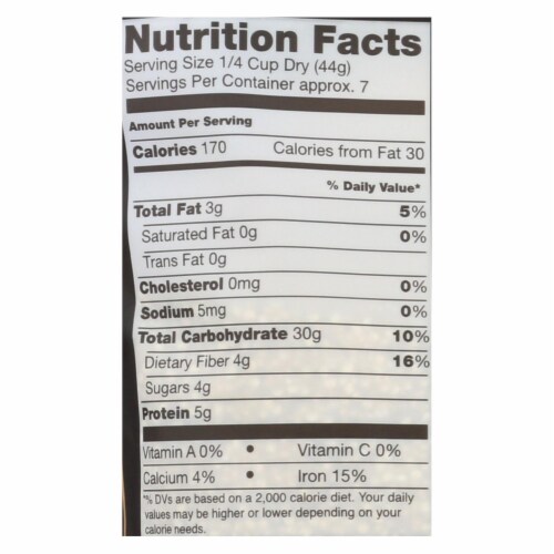 Truroots Organic Trio Quinoa - Accents Sprouted - Case of 6 - 12 oz. Perspective: back