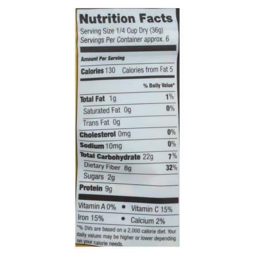 Truroots Organic Trio Lentils - Accents Sprouted - Case of 6 - 8 oz. Perspective: back