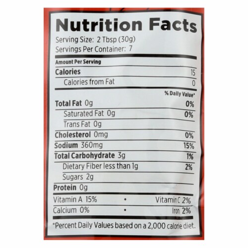 Frontera Foods Red Chile Barbacoa Slow Cook Sauce - Red Chile - Case of 6 - 8 oz. Perspective: back