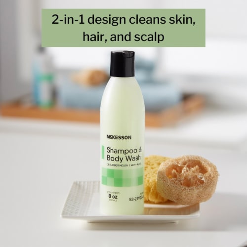 McKesson Shampoo&Body Wash Cucumber Melon Scent 8 oz. 53-27903-8 1 Each Perspective: back