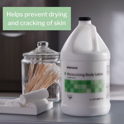 McKesson Cucumber Melon Scent Hand and Body Moisturizer Lotion 1 gal. Jug 53-28001-GL 1 Ct Perspective: back