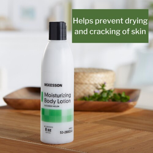 McKesson Cucumber Melon Scent Hand and Body Moisturizer Lotion 8 oz. Bottle 53-28003-8 1 Ct Perspective: back