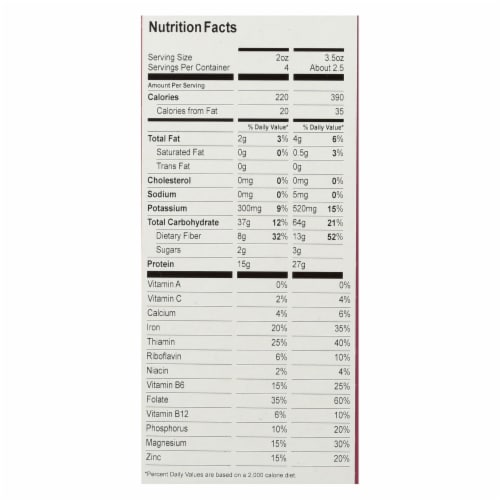 Chickapea® Organic Penne Pasta Perspective: back