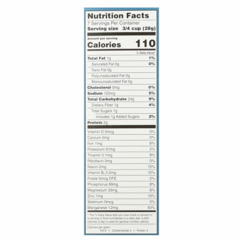 One Degree Organic Foods Sprouted Brown Rice - Crisps Cereal - Case of 6 - 8 oz. Perspective: back