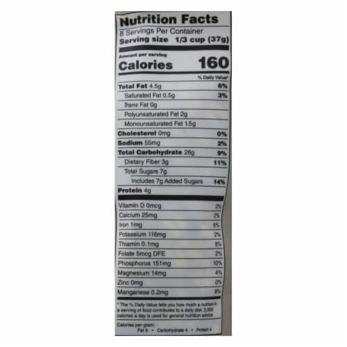 One Degree Organic Foods Sprouted Oat Granola Vanilla Chia Perspective: back