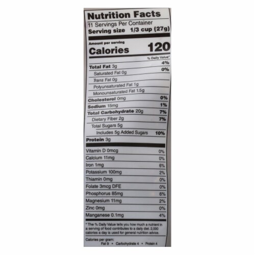 One Degree Organic Foods Quinoa Cacao Granola Sprouted Oat Perspective: back