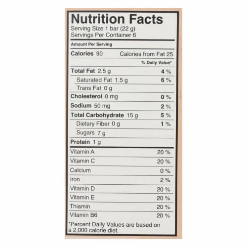 Made Good Crispy Squares - Chocolate Chip - Case of 6 - 4.68 oz. Perspective: back