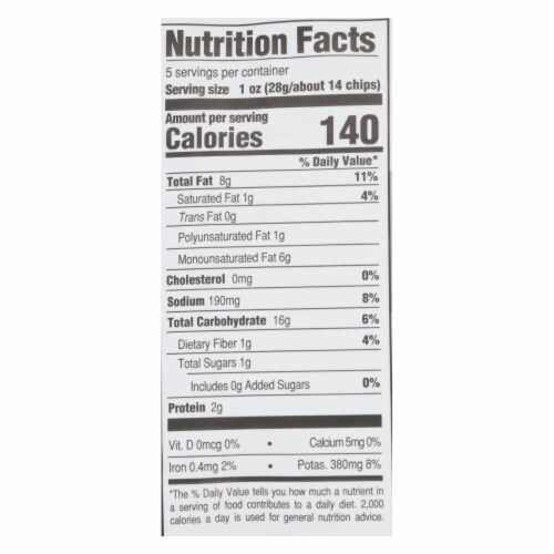 Boulder Canyon - Kettle Chips - Malt Vinegar and Sea Salt - Case of 12 - 5 oz. Perspective: back