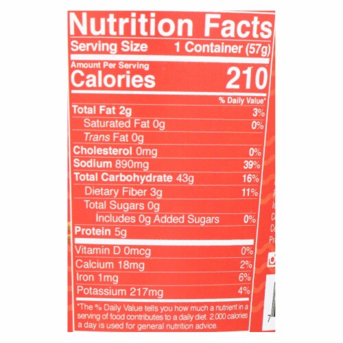 Lotus Foods Red Miso Rice Ramen Noodle Soup - Case of 6 - 2 OZ Perspective: back