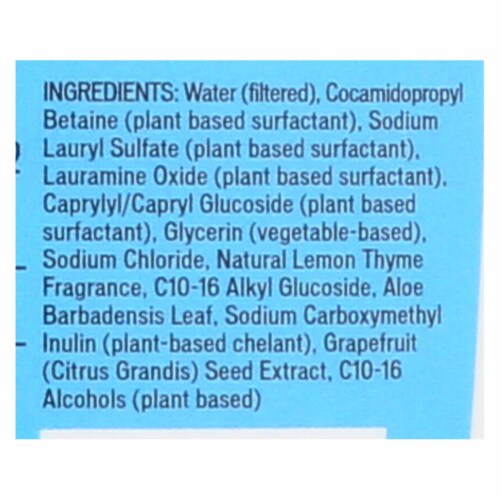 Biokleen Dish Liquid - Natural - Lemon Thyme - 25 oz - Case of 6 Perspective: back