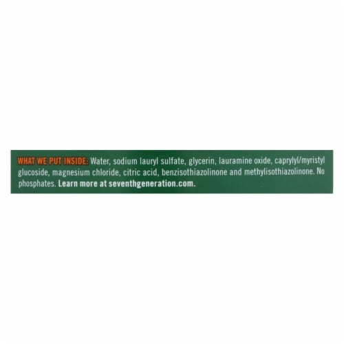 Seventh Generation Dish Liquid - Free and Clear - Case of 6 - 50 Fl oz. Perspective: back