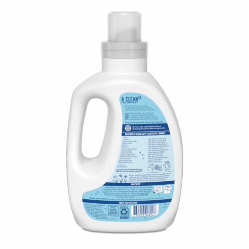 Seventh Generation® Free & Clear Concentrated Liquid Laundry Detergent Perspective: back