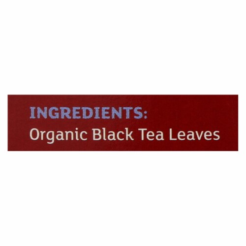 Equal Exchange Organic Black Tea - Black Tea - Case of 6 - 20 Bags Perspective: back