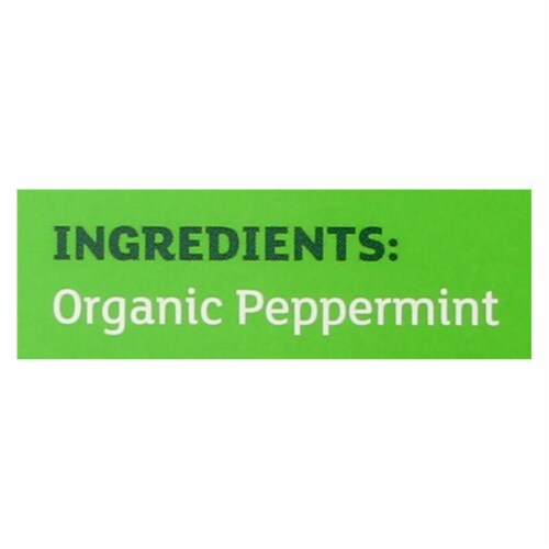 Equal Exchange Organic Peppermint Tea - Peppermint Tea - Case of 6 - 20 Bags Perspective: back