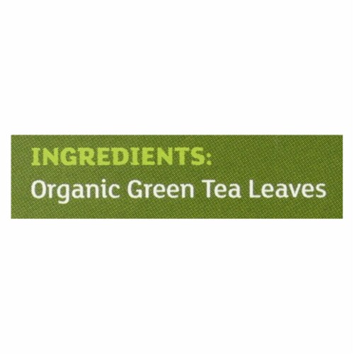 Equal Exchange Organic Green Tea - Green Tea - Case of 6 - 20 Bags Perspective: back