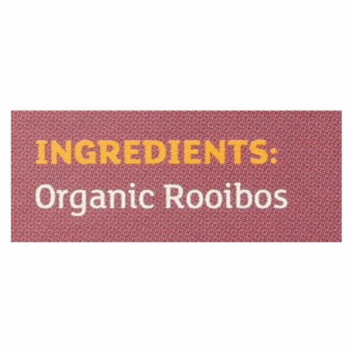 Equal Exchange Organic Rooibos Tea - Rooibos Tea - Case of 6 - 20 Bags Perspective: back