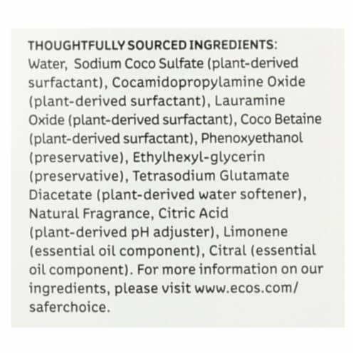Earth Friendly Dish mate Liquid Dish Soap - Bamboo Lemon - Case of 6 - 25 FL oz. Perspective: back