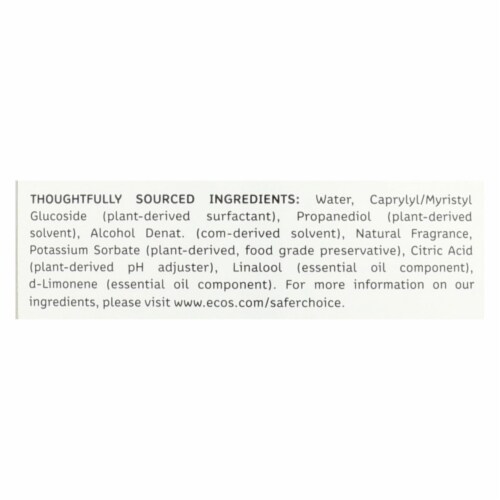 ECOS® Plant Powered Ginger Plus All-Purpose Cleaner Perspective: back