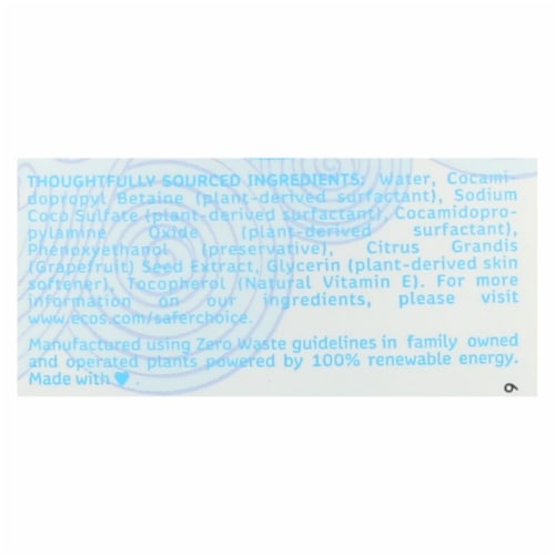 ECOS Hand Soap - Free And Clear - Case of 6 - 17 fl oz. Perspective: back