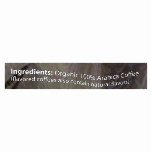 Organic Coffee Company Ground Coffee - Breakfast Blend - Case of 6 - 12 oz. Perspective: back