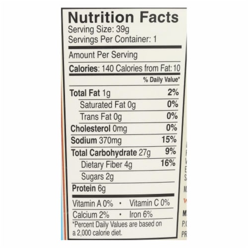 Dr. McDougall's Vegan Noodle Lower Sodium Soup Cup - Chicken - Case of 6 - 1.4 oz. Perspective: back