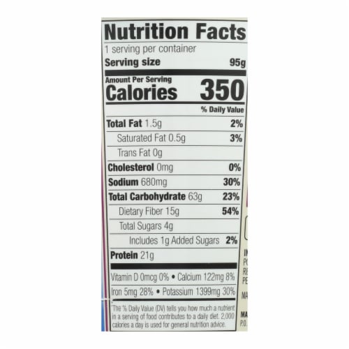 Dr. Mcdougall'S Vegan Black Bean And Lime Soup Big Cup-Case Of 6-3.4 Oz. Perspective: back