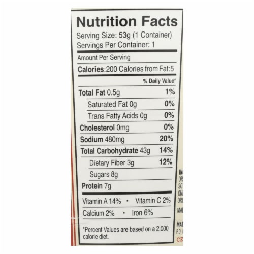 Dr. Mcdougall’S Asian Noodle Soup, Teriyaki-Case Of 6-1.9 Oz Perspective: back
