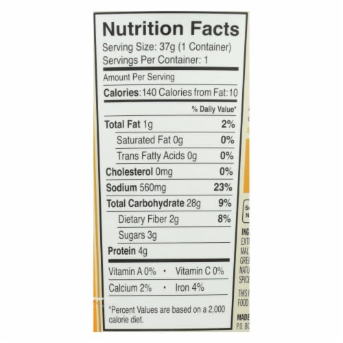 Dr. McDougall's Rice Noddle Asian Soup - Sesame Chicken - Case of 6 - 1.3 oz. Perspective: back