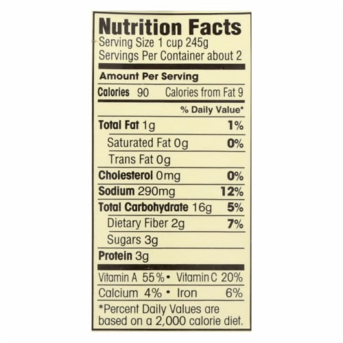 Dr. McDougall's Organic Quinoa Vegetable Lower Sodium Soup - Case of 6 - 18 oz. Perspective: back