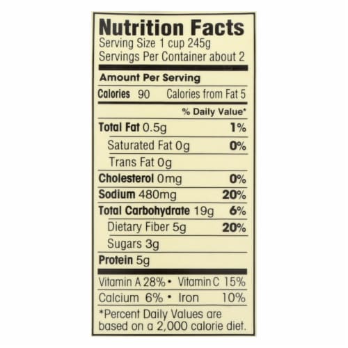 Dr. McDougall's Organic Minestrone Soup - Case of 6 - 17.6 oz. Perspective: back