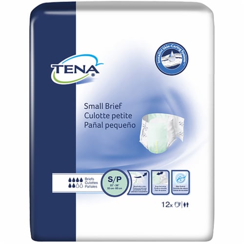 TENA Small Brief Incontinence Brief S Mat Body Shape, 66100, Moderate to Heavy, 96 Ct Perspective: back