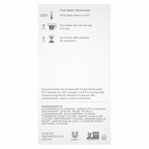 Tazo Decaf Calm Chamomile Tea (4 Pack) Perspective: back