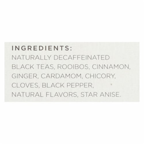 Tazo Tea Spiced Black Tea - Decaffeinated Tazo Chai - Case of 6 - 20 BAG Perspective: back