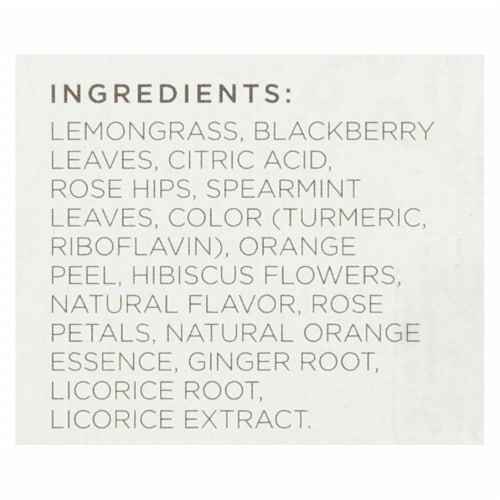 Tazo Tea Herbal Tea - Wild Sweet Orange - Case of 6 - 20 BAG Perspective: back