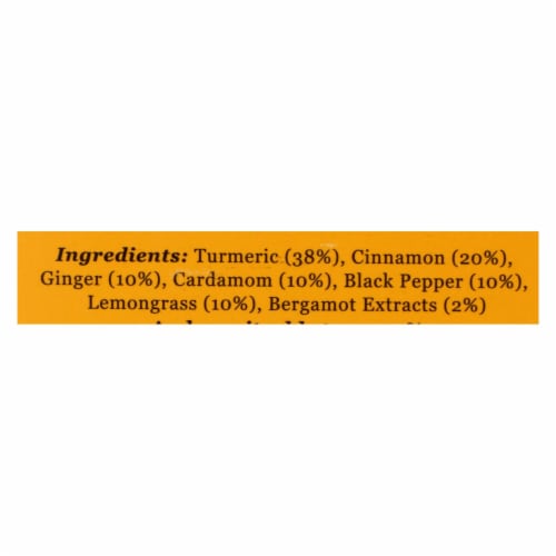 Vahdam Teas - Hrbl Tea Organic Turmeric Spice - Case of 6 - 15 BAG Perspective: back