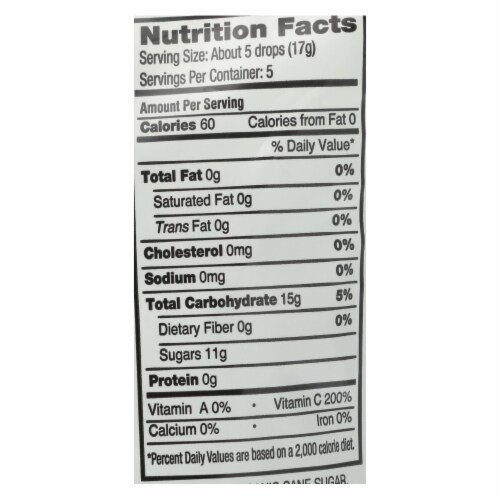 Yummy Earth Organic Vitamin C Drops - Anti-Oxifruits - Case of 6 - 3.3 oz Perspective: back