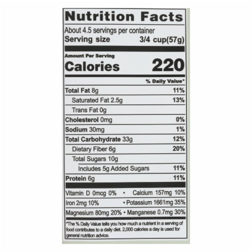 Living Intentions Banana Hemp Activated Superfood Cereal Perspective: back