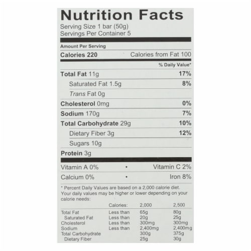 Enjoy Life - Bar Breakfast Cchip Ban - Case of 6 - 8.8 OZ Perspective: back