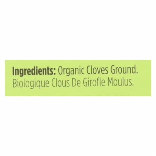 Spicely Organics - Organic Cloves - Ground - Case of 6 - 0.4 oz. Perspective: back