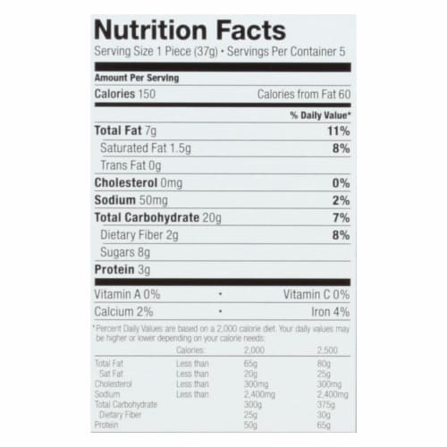 Bobo's Oat Bars - Peanut Butter and Jelly - Gluten Free - Case of 6 - 1.3 oz. Perspective: back
