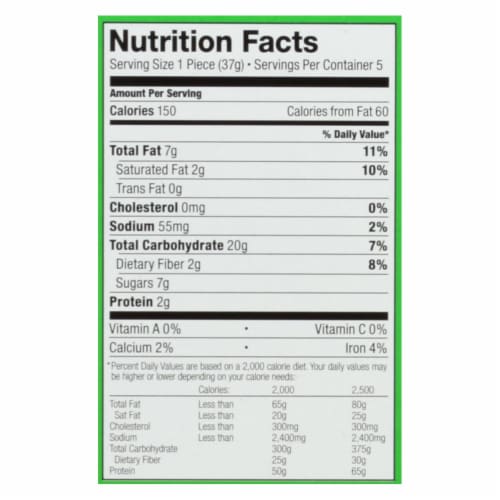 Bobo's Oat Bites Coconut Vegan & Gluten Free,6.5oz (Pack of 6) Perspective: back