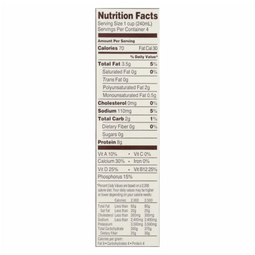 Good Karma Flax Milk - Protein - Vanilla - Case of 6 - 32 fl oz Perspective: back