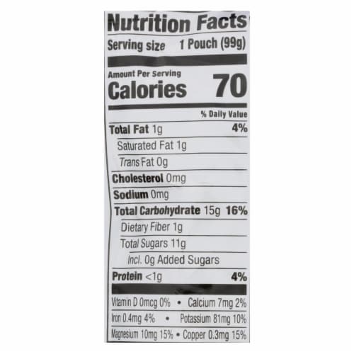 Plum Organics Plum Stage2 Blends Baby Food Apple Blackberry Coconut - Case of 6 - 3.5 OZ Perspective: back