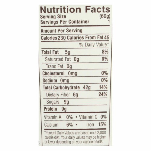 Dave's Gourmet - Overnight Oats - Mixed Berry  - Case of 8 - 2.1 oz. Perspective: back