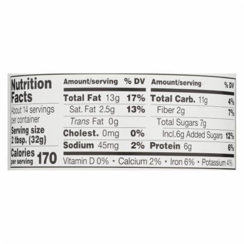Peanut Butter and Co Peanut Butter - Dark Chocolate Dreams - Case of 6 - 16 oz. Perspective: back