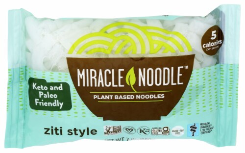Miracle Noodle Pasta - Shirataki - Miracle Noodle - Ziti - 7 oz - case of 6 Perspective: back