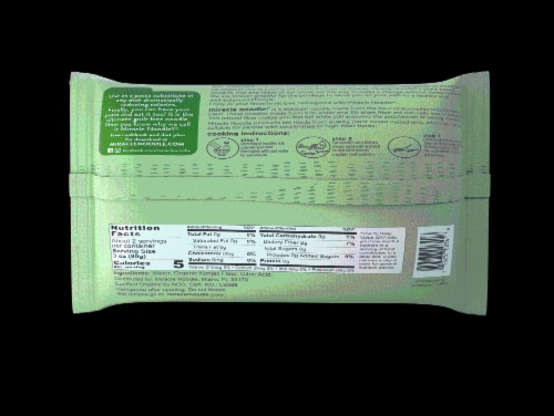 Miracle Noodle Shirataki Pasta - Organic Spaghetti - Case of 6 - 7 oz. Perspective: back