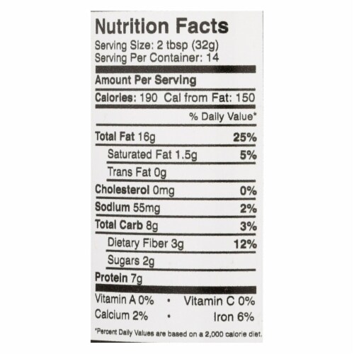 Wild Friends Foods Sunflower Butter - Organic Honey - Case of 6 - 16 oz. Perspective: back