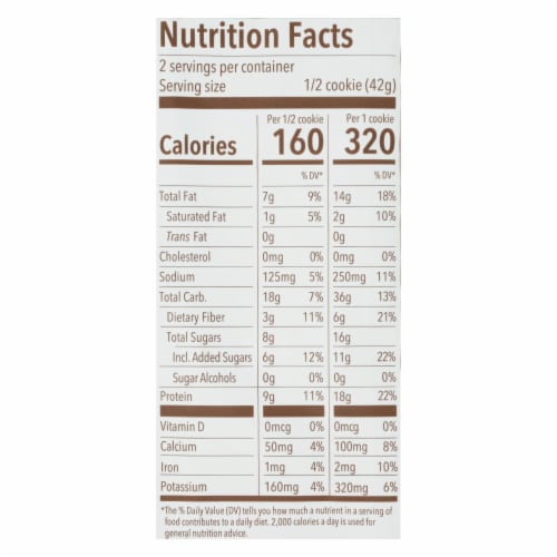Munk Pack - Protein Cookie - Oatmeal Raisin Spice - Case of 6 - 2.96 oz. Perspective: back