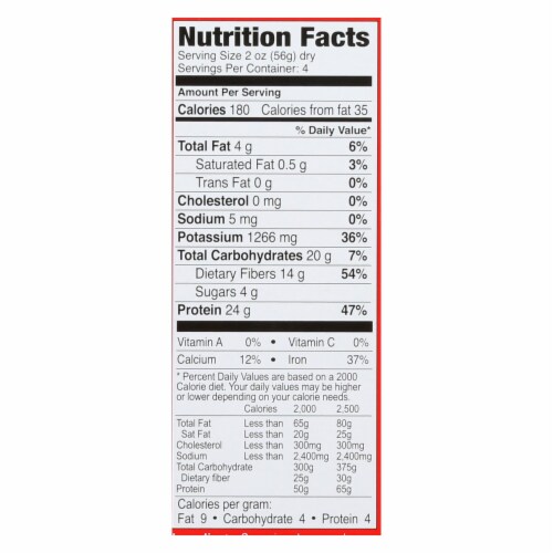 Explore Cuisine - Fettuccine Pasta - Edamame & Mung Bean - Case of 6 - 8 oz. Perspective: back